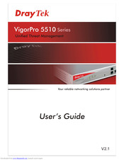 Draytek VigorPro 5510 Series User Manual