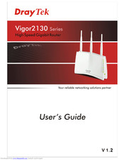 Draytek Vigor2130 Series User Manual