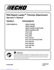 Echo Rapid Loader 99944200610 Operator's Manual