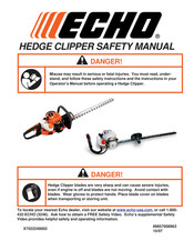 Echo HEDGE CLIPPER Safety Manual
