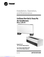 Trane UniTrane FCLB Installation & Operation Manual