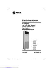 Trane YUKON MCV 120 B1 Installation Manual