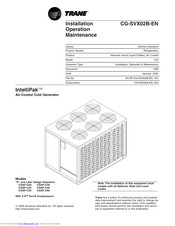 Trane IntelliPak CGAF-C50 Installation & Operation Manual