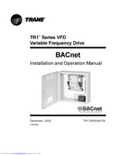 Trane BACnet TR1 Series Installation And Operation Manual