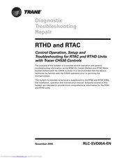 Trane RTHD Troubleshooting Manual