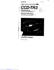 Sony Handycam CCD-TR3 Operation Manual