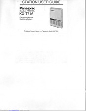 Panasonic EASA-PHONE KX-T616 User Manual