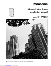 Panasonic KX-TA123293 Installation Manual