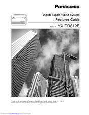 Panasonic KX-TD612E Features Manual