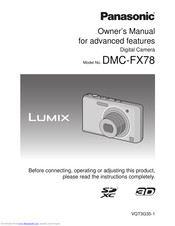 Panasonic Lumix DMC-FX78 Owner's Manual