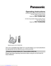 Panasonic KX-TG5922NZ Operating Instructions Manual