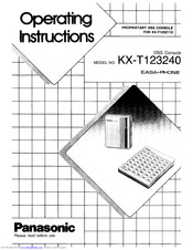 Panasonic EASA-PHONE KX-T123240 Operating Instructions Manual