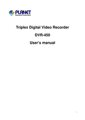 Planet DVR-450 User Manual