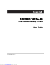Honeywell ADEMCO VISTA-40 User Manual