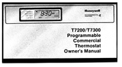 Honeywell T7300 Owner's Manual