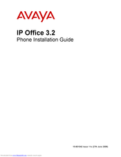 Avaya IP Office 4625 Installation Manual