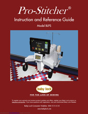 Baby Lock Pro-Stitcher BLPS Instruction And Reference Manual