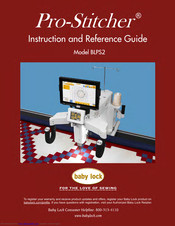 Baby Lock Pro-Stitcher BLPS2 Instruction And Reference Manual