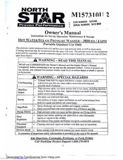 North Star M157310U 2 Owner's Manual