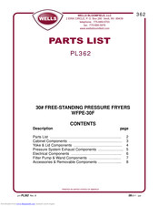 Wells WFPE-30F Parts List