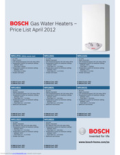 Bosch Gas Water Heaters Price List
