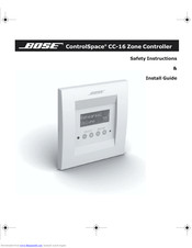 Bose ControlSpace CC-16 Safety Instructions & Install Manual