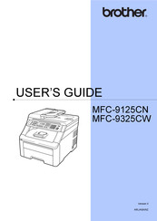 Brother MFC-9125CN User Manual