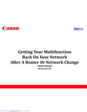 Canon PIXMA MG6220 Installing Network Setup Manual