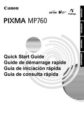 Canon PIXMA MP760 Quick Start Manual