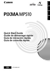 Canon PIXMA MP510 Quick Start Manual