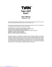 TYAN S2507T User Manual