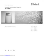 Vaillant ecoCRAFT VKK GB 1206/3-E-H Installation And Maintenance Instructions Manual