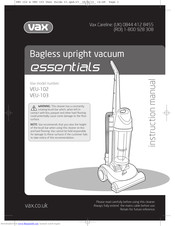Vax Essentials VEU-102 Instruction Manual
