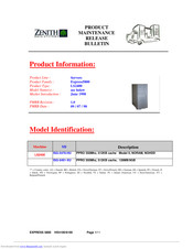 Zenith EXPRESS 5800 LS2400 Product Maintenance Release Bulletin
