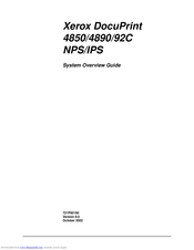 Xerox DocuPrint 4890 System Overview Manual