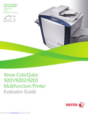 Xerox Color Qube 9201 Evaluator Manual