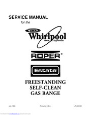 Whirlpool SF360BEE W/N Service Manual