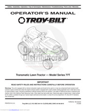 Troy-Bilt 77T Series Operator's Manual