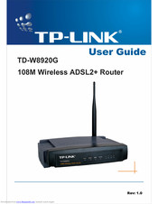 TP-Link TD-W8920G User Manual