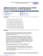 IBM Ethernet Switch r-series User Manual