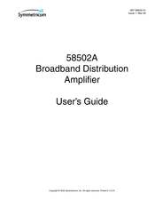 Symmetricom 58502A User Manual