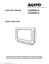 Sanyo CE32WN3-B Instruction Manual