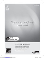 Samsung WF455ARG SERIES User Manual