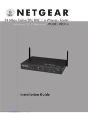 NETGEAR HR314 - Wireless Router Installation Manual