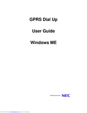 NEC GPRS Dial Up User Manual