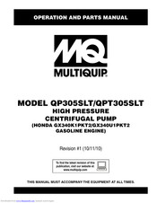 Multiquip QPT305SLT Operation And Parts Manual