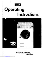 AEG Lavamat domina Operating Instructions Manual