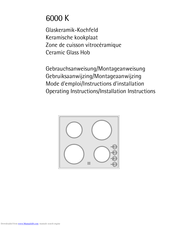 AEG 6000K Operating Instructions Manual