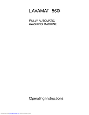 AEG Lavamat 560 Operating Instructions Manual