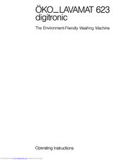 AEG OKO-Lavamat 623 Digitronic Operating Instructions Manual